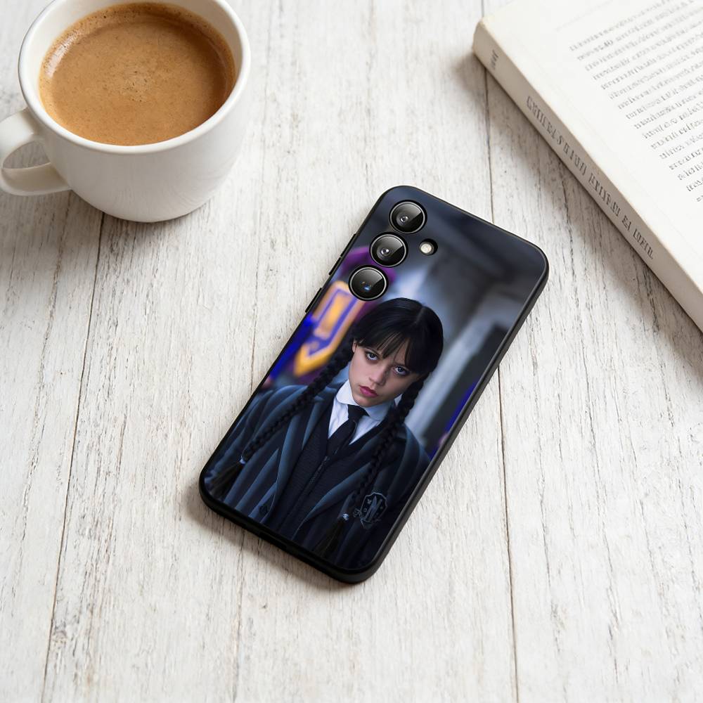 

j-Jenna Ortega Phone Case For Samsung Galaxy A73,A72,A71,A70,A53,A52,A51,Soft Silicone Black Cover Samsung a21