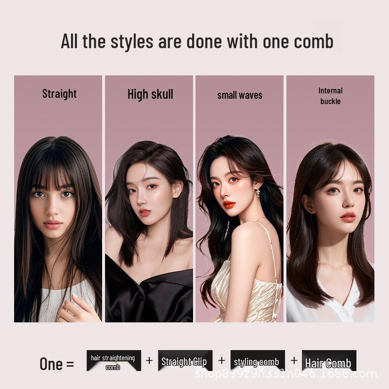 Portable Wireless Ionic Hair Straightener & Curler Comb