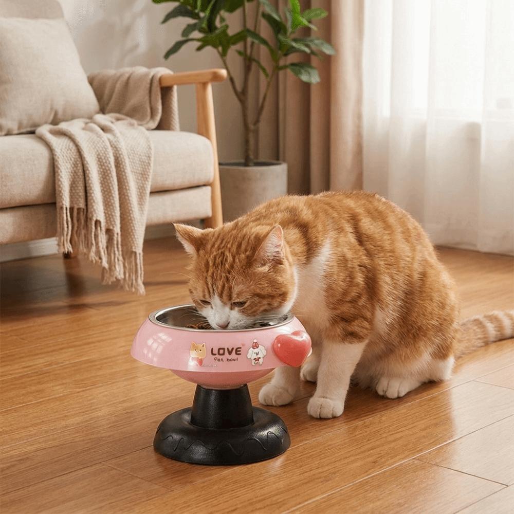 Large Capacity Elevated Cat Bowl Detachable Pet Food Bowl Pet High Foot Bowl Neck Protection