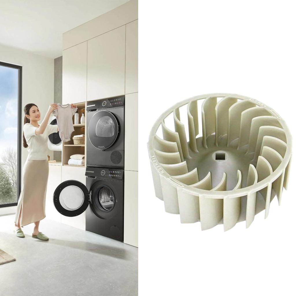Universal Dryer Blower Wheel Enhanced Airflow Performances Heat Resistant ABS Texture Fits Multiple Equipment Models