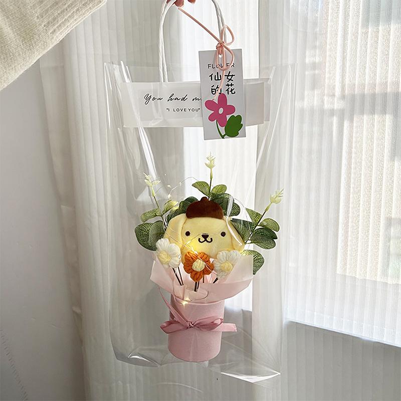

Cartoon Sanrio Plush Doll Kuromi My Melody Hello Kitty Graduation Bouquet Toy Valentine S Day Christmas Surprise Holiday Gifts
