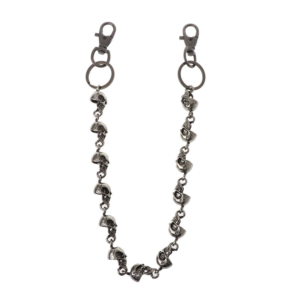 Gothic Skull for Head Jeans Chain Pants Chain Secure Travel Wallet Chain Jewelry 1