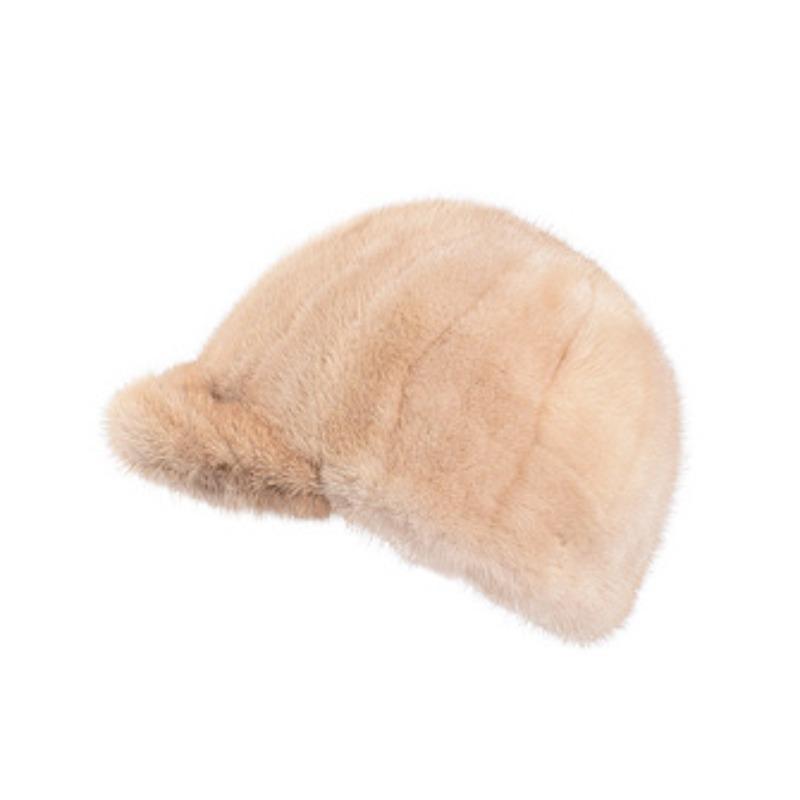 Mink hat mink hair winter fashion mink hat men and women versatile thickened warm knight hat tide