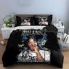 Smoking Woman Money Art Print Bedding Duvet Cover Set Duvet Cover Pillowcases  (1*Duvet Cover 2*Pillowcases, without duvet insert)