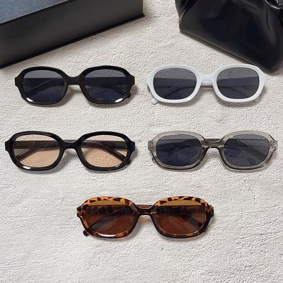 New Vintage Oval Sunglasses Woman Fashion Retro Sun Glasses Female Candy Colors Mirror Eyewear Brand Designer