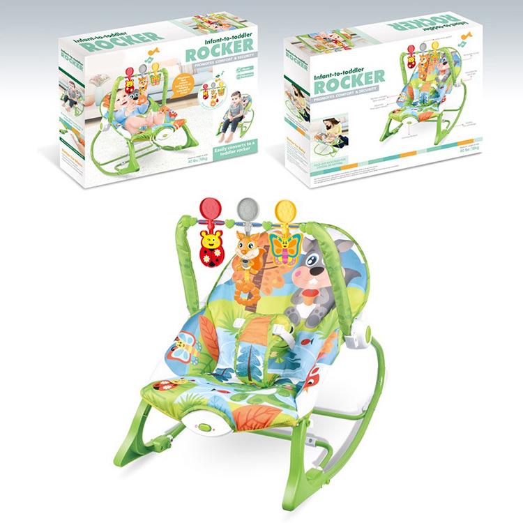 Multifunctional Baby Rocking Chair with Music and Vibration Soothing Cradle Bed