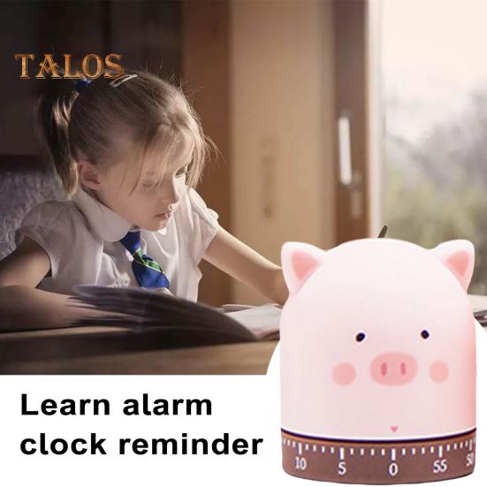 Cartoon Mechanical Timer Adorable Appearance Compact No Battery Required Easy Operation Manual Countdown Timer