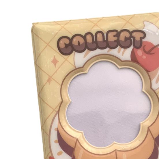 3 Inch Mini Photo Album 40 Pockets Hollow Cloud/Flower/Cake/Pudding Cover Portable PVC Small Idol Photocard Picture Holder Home Supplies
