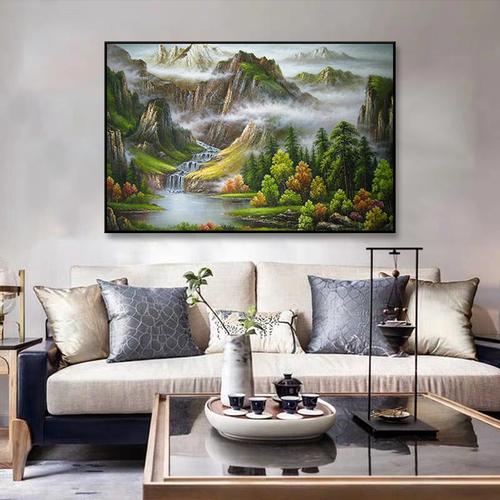 American Country Pastoral Style Living Room Dining Room Background Decorative Painting Bedside Bedroom Hotel Canvas Painting Art