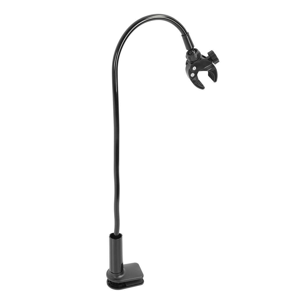 Pet Hair Dryer Holder Angle Adjustable Flexible Clip On Desk Safety Pet Grooming Dryer Holder for Countertop Black