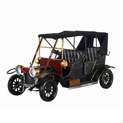 Metal Vintage Car Model Handmade Retro Golden EmbellishmentTone Trim Home Decoration