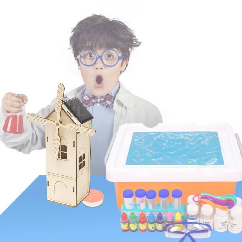 Solarbetriebene Windmühle DIY Holzhaus Bausatz für Kinder 7-14 Jahre Anpassbares Lernspielzeug