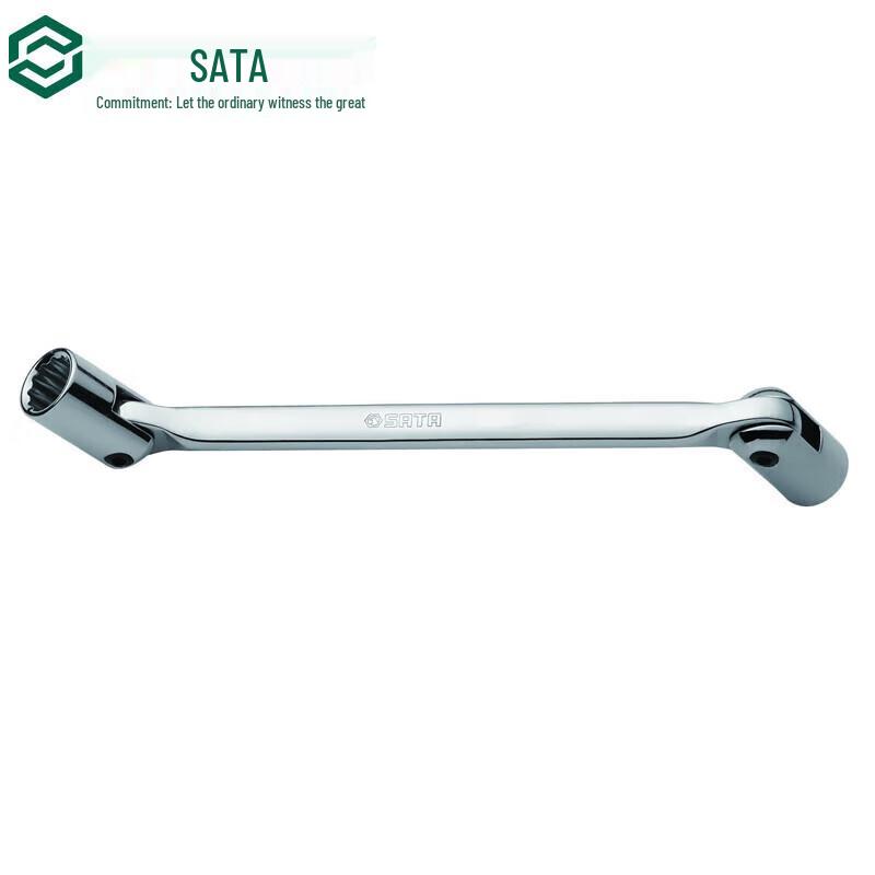 SATA Fully Polished Double-ended Angled Socket Wrench 16x17mm