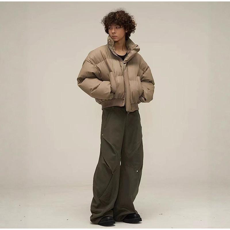 Stand-up Collar Thickened Men's Padded Jacket Men's Outdoor Warm Jacket New Windproof Padded Jacket