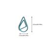 50Pcs Color Love Paper Clip Office Supply Creative Macaron Paper Clip Water Drop Special-shaped Mini Paper Clip