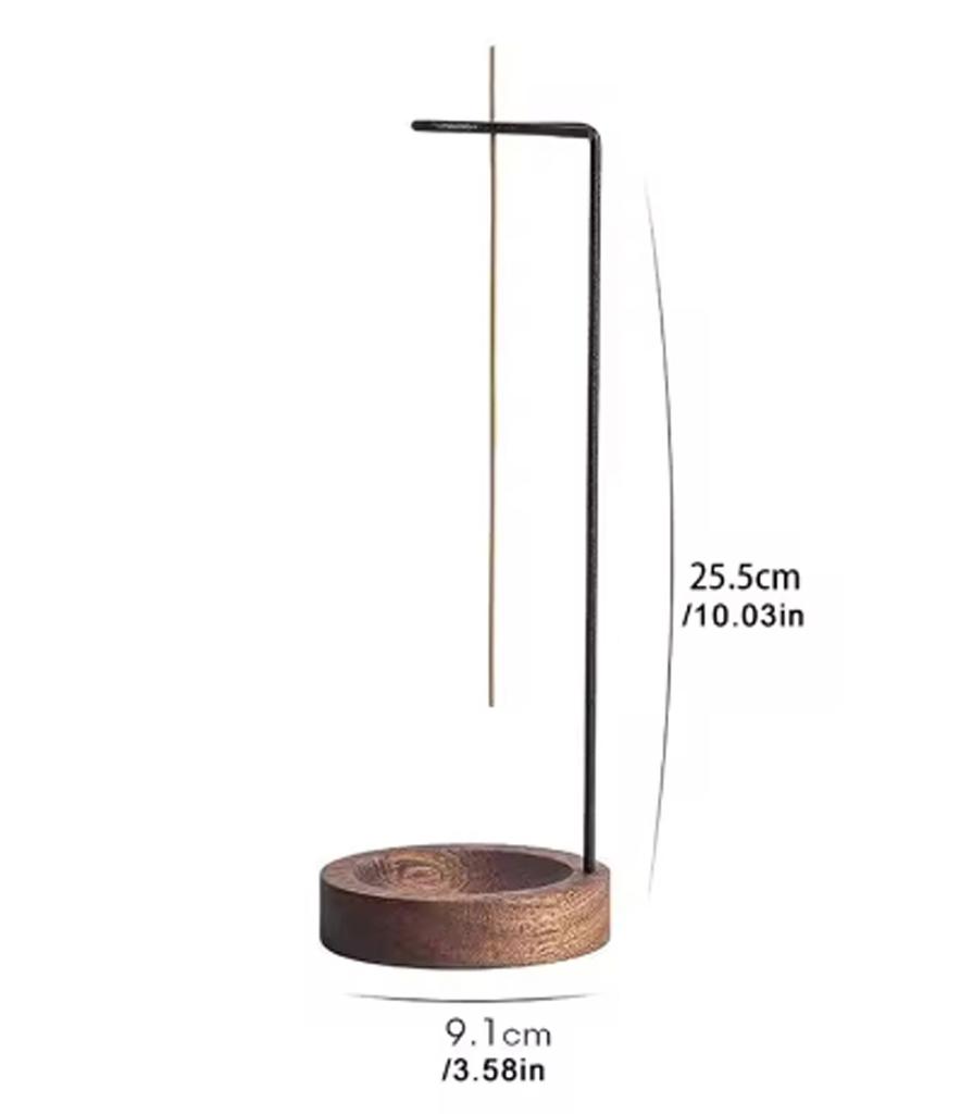 Incense Holder, Multi-Purpose Design Wooden Incense Burner ash Catchefor Home Decor Yoga Spa