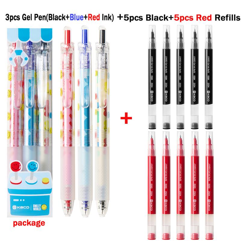 KACO X SMILEYWORLD Retractable Gel Pen,Cute Happy Vending Machine 1800M Large Capacity Quick-Dry Ink For Office School Homework