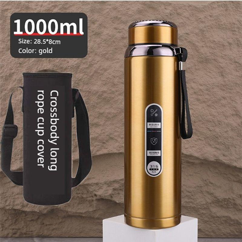 316 Steel Large-Capacity Thermos Cup for Men and Women with Filter Tea Cup Adult Business Portable Large Cup Gift Cup 600