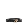 TH Script Leather Belt_Black