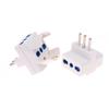 1 Piece 3 Ways Socket Italy Travel Plug Adapter Multi Port Outlet Italian Standard 10A 250V Home Appliances