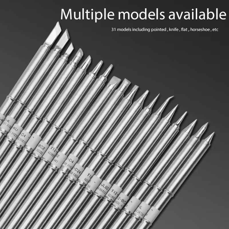 T12 Series Soldering Iron Tip High Accuracy Multi-use Replacement Fit for Hakko FX951 Electric Soldering Station