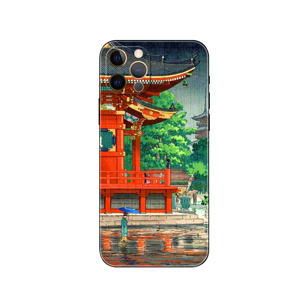 Japanese style Art phone case for iphone 5 5s 2020se 6 6s 7 8 plus x 10 XR XS 11 12 13 mini pro MAX black tpu back cover