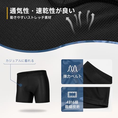 Santic Cycling Inner Pants, Racer Pants with Pads, Cycling Wear for Road Bikes and Bicycles