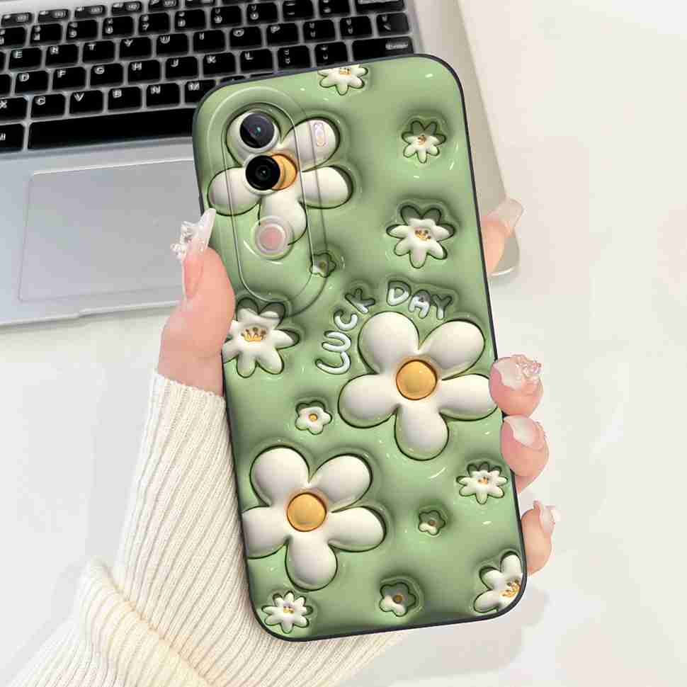 Flower Cover For Vivo V40e Case Soft Silicone Phone Back Cover Casing For Vivo V 40e V40e 4G V2403 Coque TPU Fundas