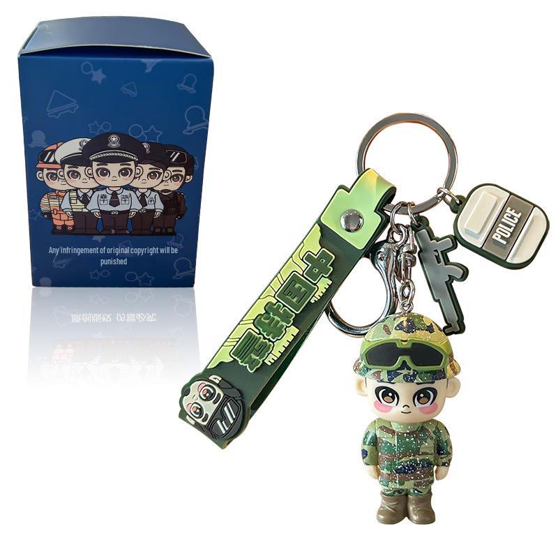 SWAT Soldier Keychain: Special Forces Souvenir for Backpack or Car