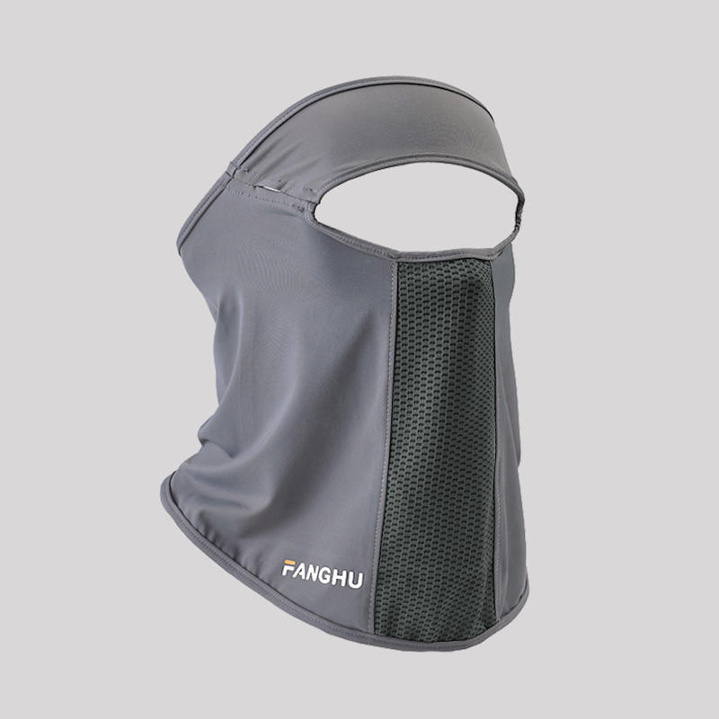 Facial Gini Summer Sports Cycling Scarves Mask Neck Protection Anti-uv  UPF50+ Ice Silk Sunscreen Mask Face Veil with Eyeglass Hole Solid Color