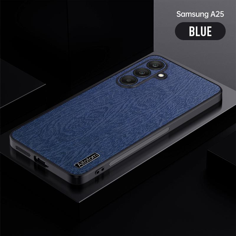 

Защитный чехол Samsung A05s Leather Grain Anti-Fall для моделей A25 5G и A15. Комплексный зарубежный дизайн. S21 Ultra