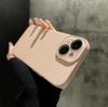 Solid color matte lychee leather pattern is suitable for Apple 17ProMax new crystal mobile phone case iPhone16promax.