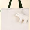 COLORATA Polar Bear Plush Mascot (Realistic Wild Animal/With Chain) Cute Animal Bear Keychain Doll Gift (Twice Tested) / Christmas Present