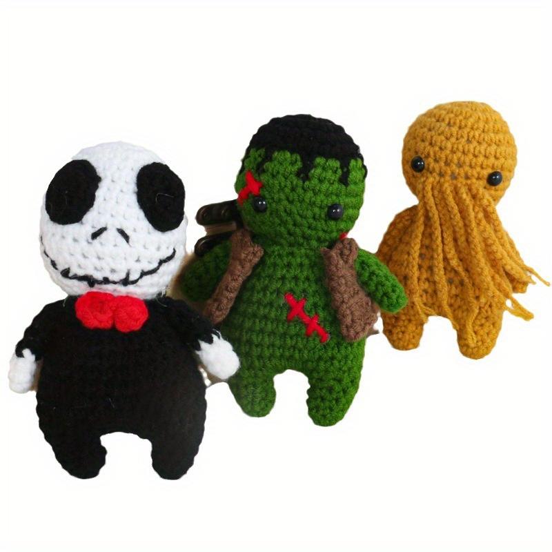 1 Piece of Handmade Knitted Halloween-themed Decorative Item, a Quirky and Fun Doll