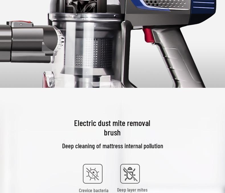 ZEK Cordless Handheld Vacuum Cleaner - Powerful, High-Power, Upright, Rechargeable for Home Cleaning