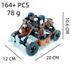 Building Block Medieval Weapons Siege Catapult Small Particles Ancient War Weapons Scene Ornament Can Be Launched