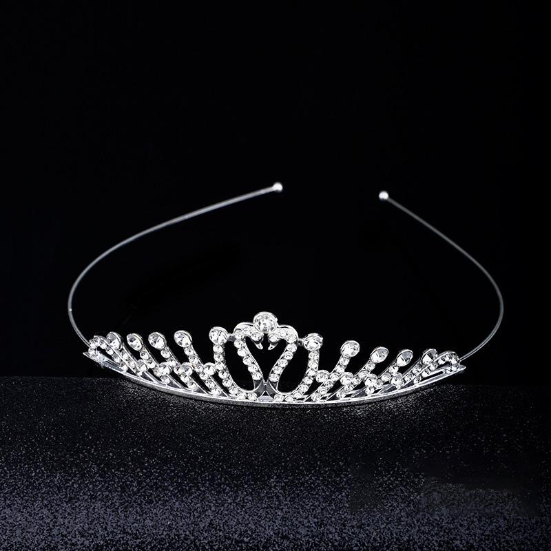 1PC Crystal Exquisite Rhinestone Children Girls Jewelry Gifts Hair Accessories Wedding Tiaras Queen Princess Crown Women Headband