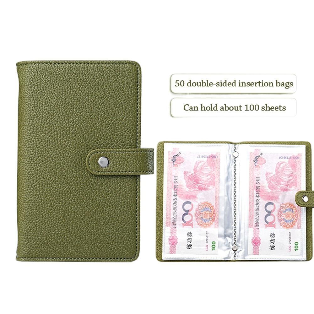 

Экономьте деньги 100 конвертов Челлендж по накоплению денег Большая вместимость Книга для челленджей по накоплениям Дети светло-зеленый