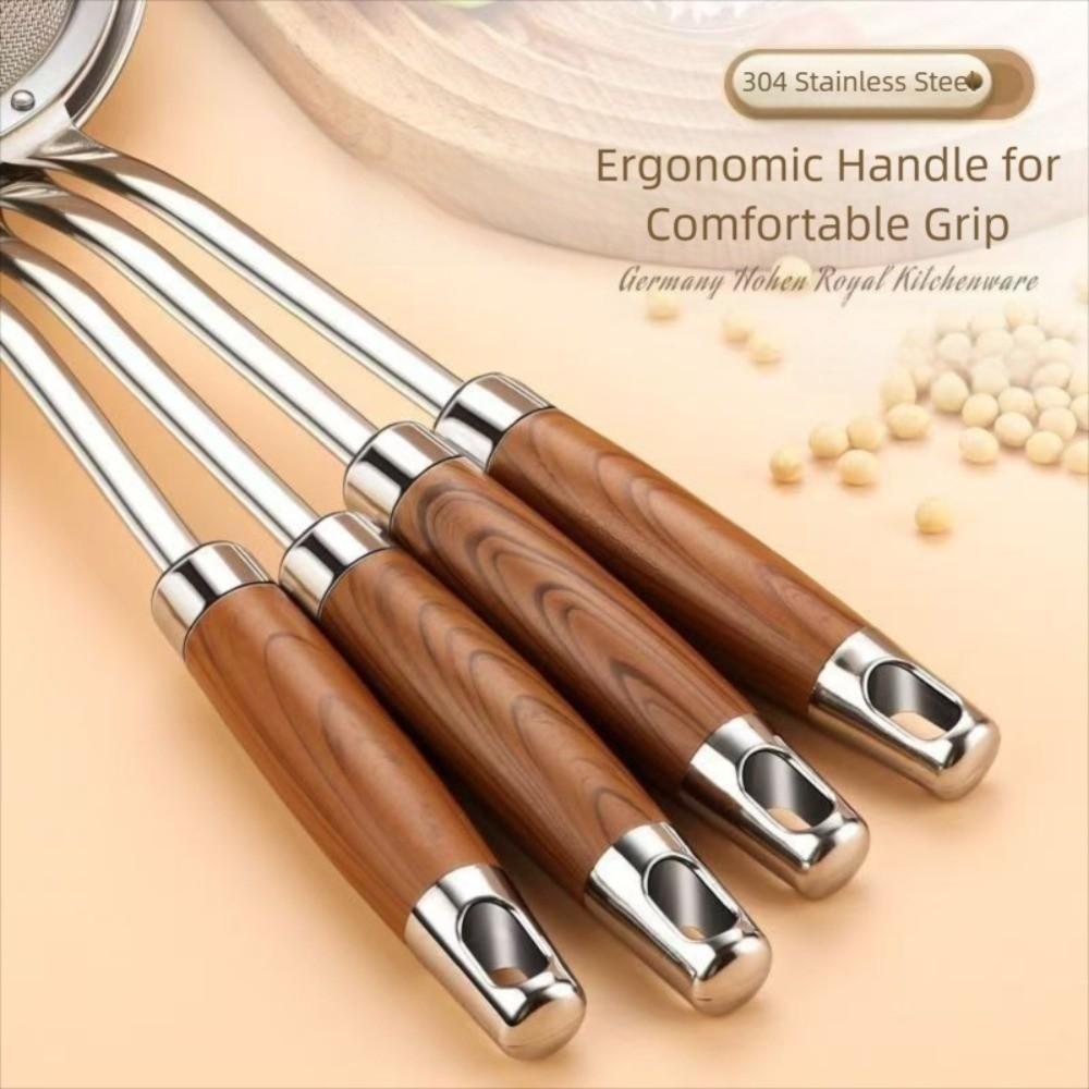 Mesh Filter Spoon Net Leak Fruit Juice Dregs Separator Durable Soup Strainer  Kitchen Sieve