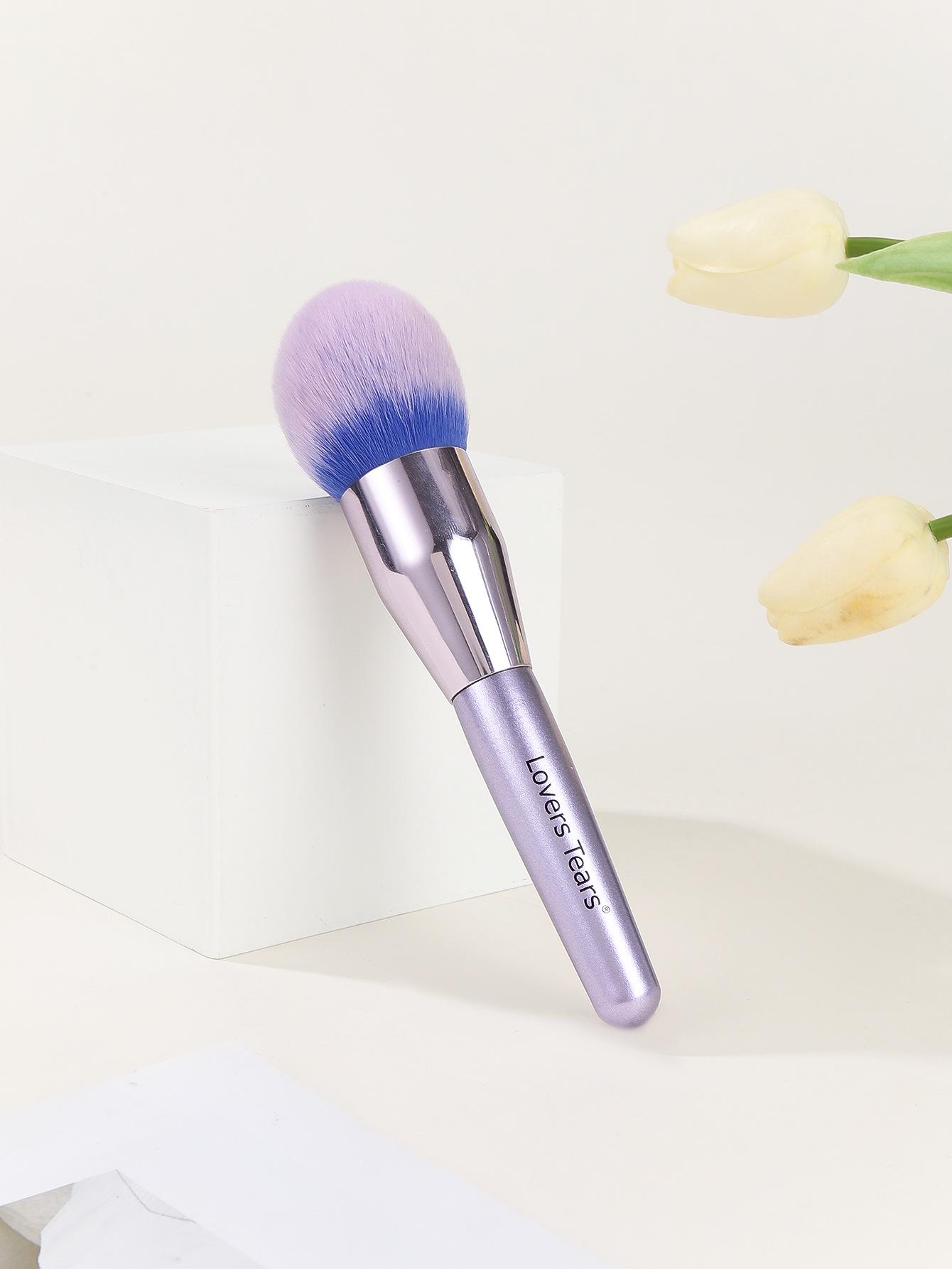

Love s Tears Makeup Brush Set: Loose Powder, Blush, and Foundation Brushes with Portable Soft Bristles перлинний/фіолетовий