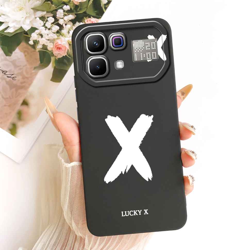 

For Infinix Note 60 Pro 5G X6878 Case Simple Printed Lucky Letters Silicone Back Cover For Infinix Note60 5G X6879 6.78 Bumper Note 60 Pro 5G
