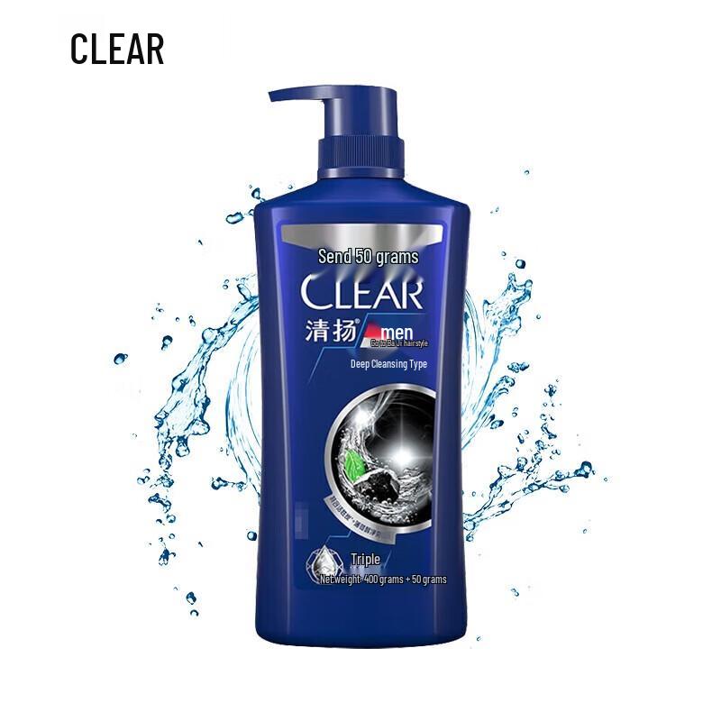 

Clear & Fresh Men s Anti-Dandruff Deep Purifying Shampoo 450g