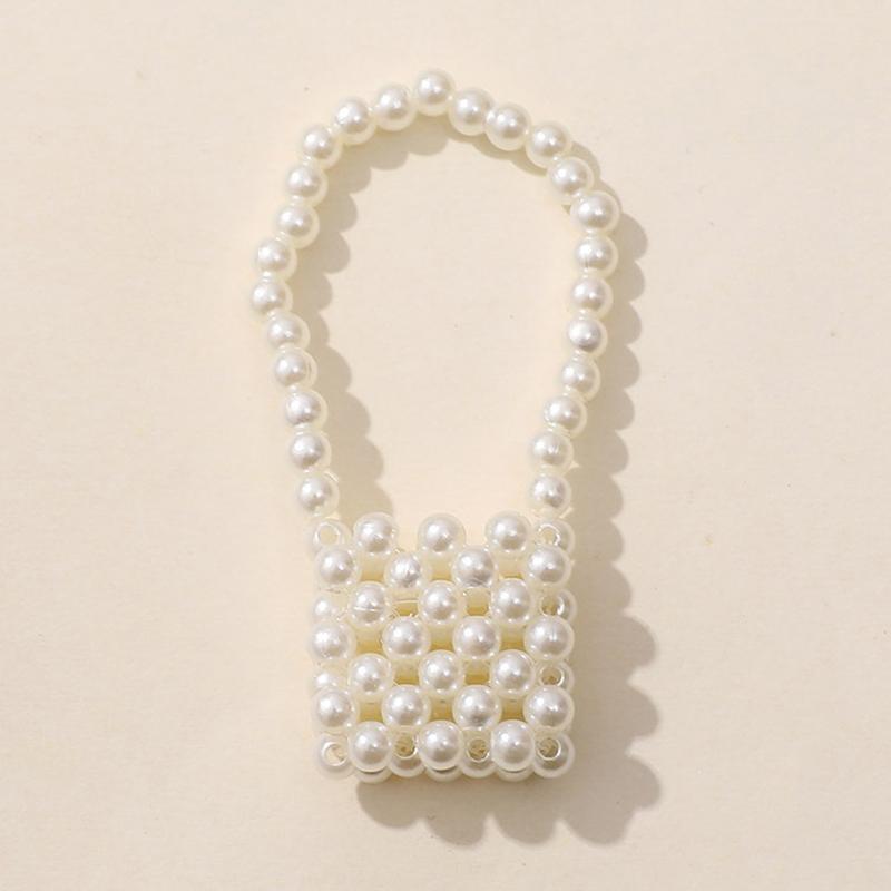 

Мини Кукла Жемчужная Сумка Кроссбоди Сделай Сам Наряд Украшения Кукольный Домик Одежда Игрушка Кукольные Аксессуары белый