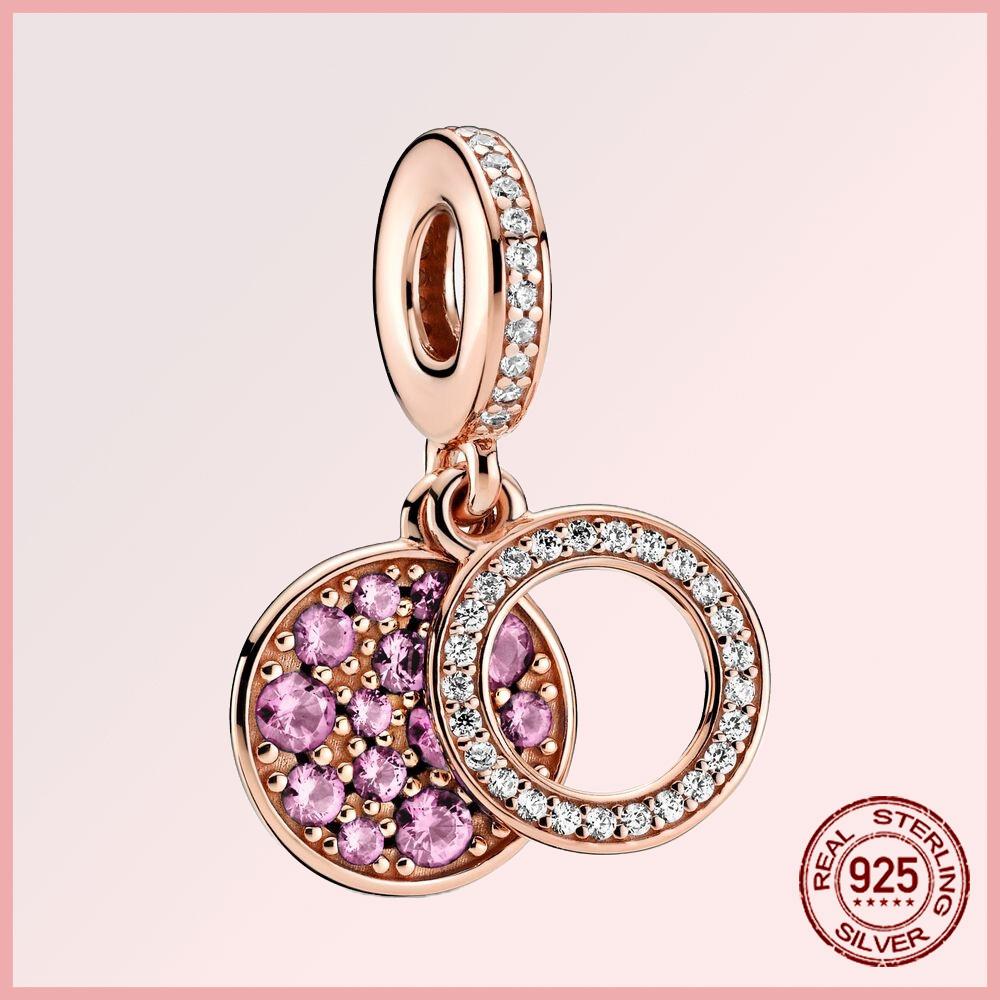 Sparkling Pavé Angel Wings Copper Dangle Charms Fit Original Bracelet Beads Jewelry Gift Diy