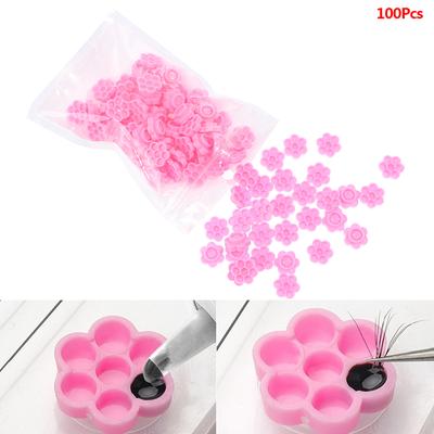 Portable Fixed Glue Drop Table Eyelash Flower Type Glue Cup