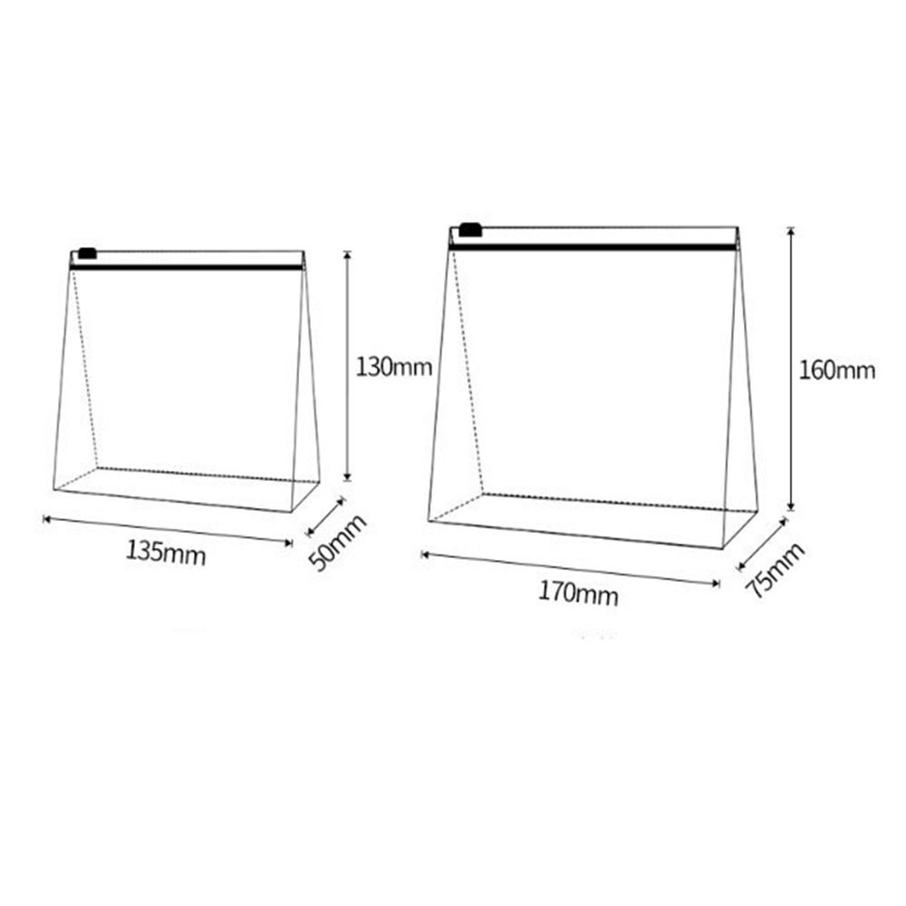 Transparent Printing Travel Organizer Multifunctional Clear Makeup Pouch Portable PVC Wash Bags