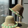 New Holiday-style Woven Straw Hat for Women, Large Brim, UV Protection, Fisherman's Hat, Beach Sun Hat