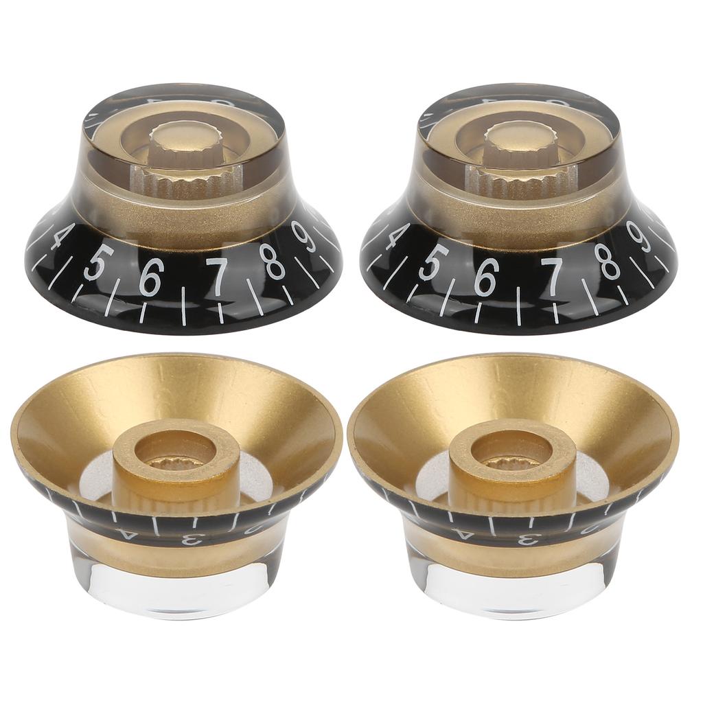 4 Stück Zylinderknöpfe E-Gitarre Lautstärke Tonregler Potentiometer für EPI LP Zubehör