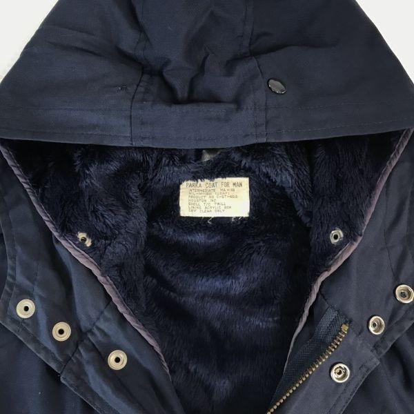 HOUSTON USAF Parka Coat Mods Coat Outer Jacket Men's L Navy(USED)