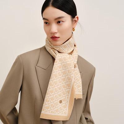 WENSLI Damen reiner Woll-Winterschal